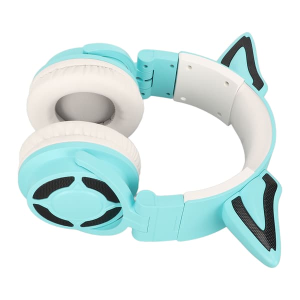RGB Cat Ear Headset Bluetooth 5.3 Trådlös Brusreducering Typ C Vikbart Gaming Headset med Mikrofon för Lyssning