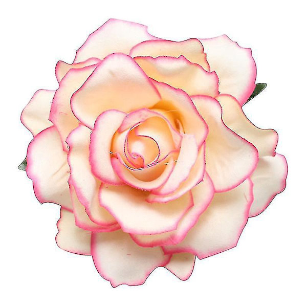 Moderne stofroseblomst broche - Perfekt gave til kvinder lysegrøn