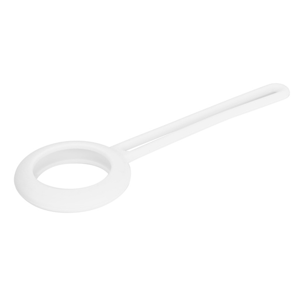 Silikonløkkebeskyttelsesdeksel Bærbart anti-ripebeskyttelsesskall for IOS LocatorWhite