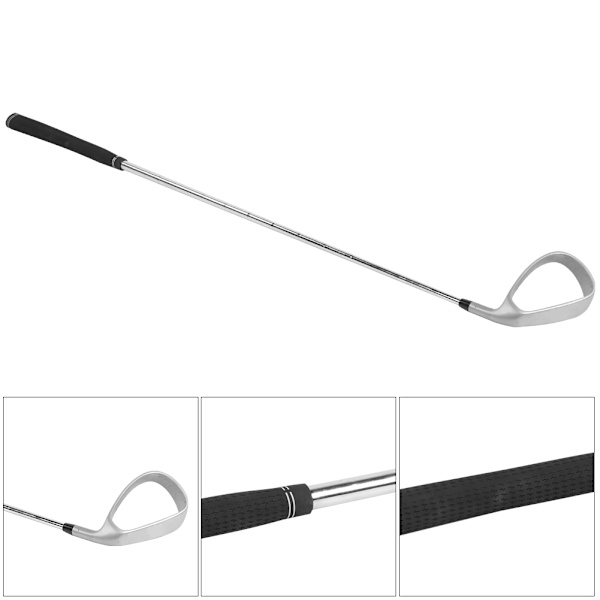 Bærbar letvægts rustfrit stål golf swing assist træner god skydeøvelse pind stang træningsværktøj