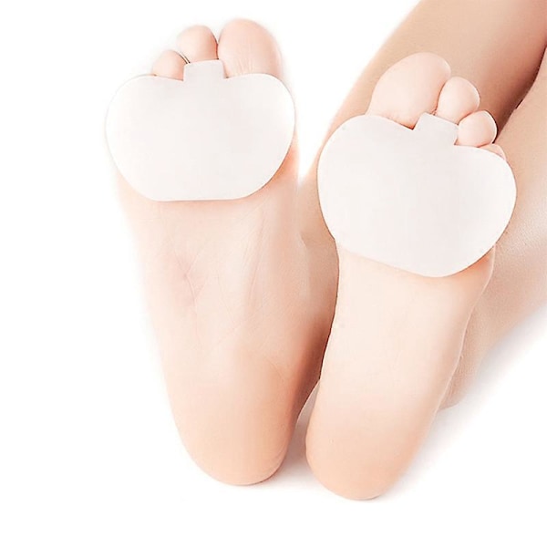 Højhælet polstring, forfodspolstring, blød gelpolstring, koncept for neuroma og metatarsal fodsmertelindring