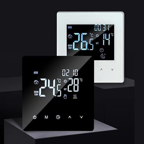 Tonchean – WiFi Smart Termostat til Gaskedler – Programmerbar med Touchscreen-interface – Maksimal Belastning 3A – Spænding 90V-240V AC
