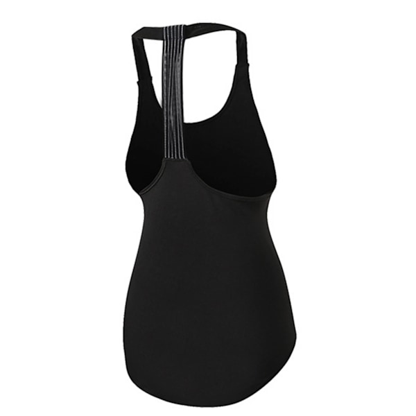 Kvinde Ærmeløs Træningstop T-formet Rygløs Løs Pasform Træning Yoga Top Kvinde Cykling Løb Shirts Sort L