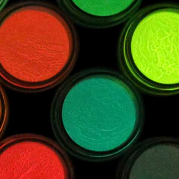 12 farver lysende neglepulver Fluorescenspigment Farverig glitter Glødende neglepulversæt til manicure