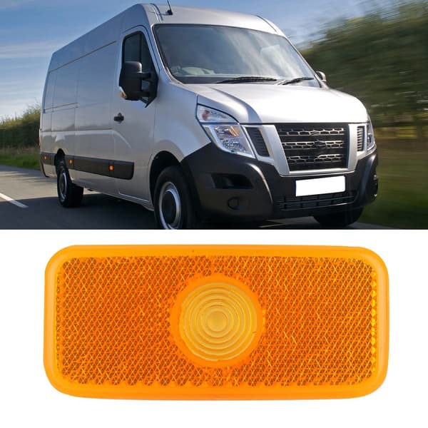 1 stk gult sidemarkeringslys linse deksel 1671689 passer til FORD TRANSIT MK6/MK7
