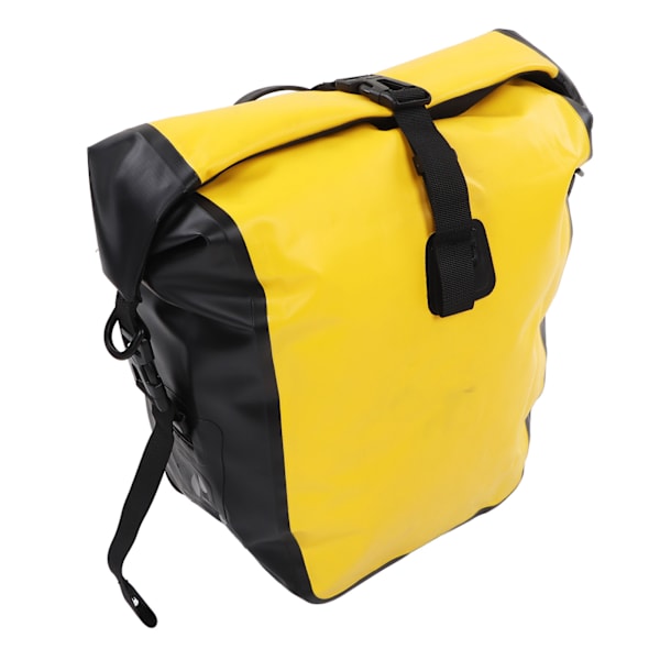 Sykkel bakre rack bag utendørs vanntett sykkelsete bag for langdistanse sykling sykling gul 15L liten
