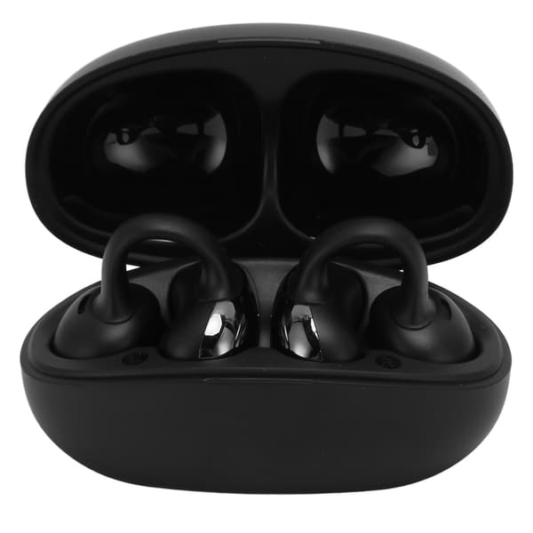 Trådløse øreclips-hovedtelefoner Bluetooth 5.3 Vandtæt Intelligent Støjreduktion Knogleledning Earbuds Sort