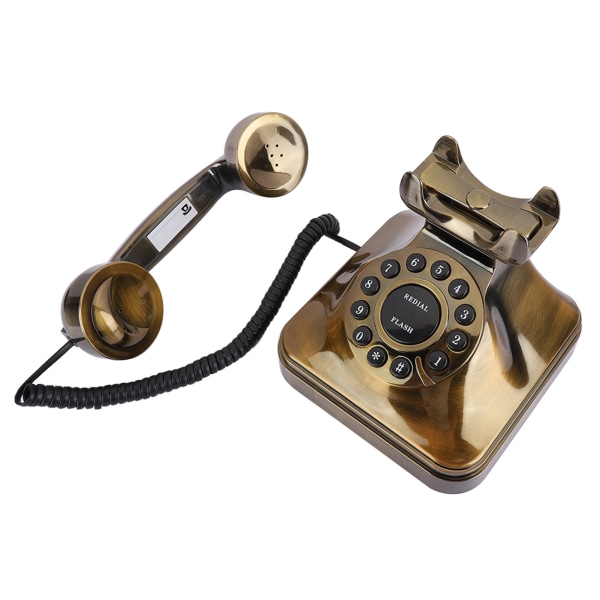 WX-3011# Antik bronze telefon Vintage fastnettelefon Desktop Caller Hjemmekontor