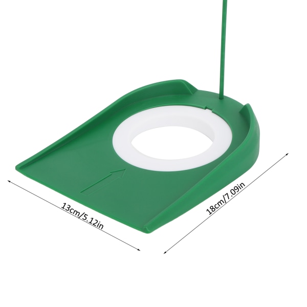 Plast Grön Bärbar Löstagbar Golf Träningskopp Träning Putterplatta Inomhustränarhjälpmedel för hemmakontor
