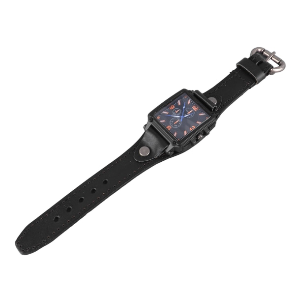 Elektroninen watch Tarkka ajan näyttö Universal digitaalinen watch irrotettavalla hihnalla miehille, naisille, musta