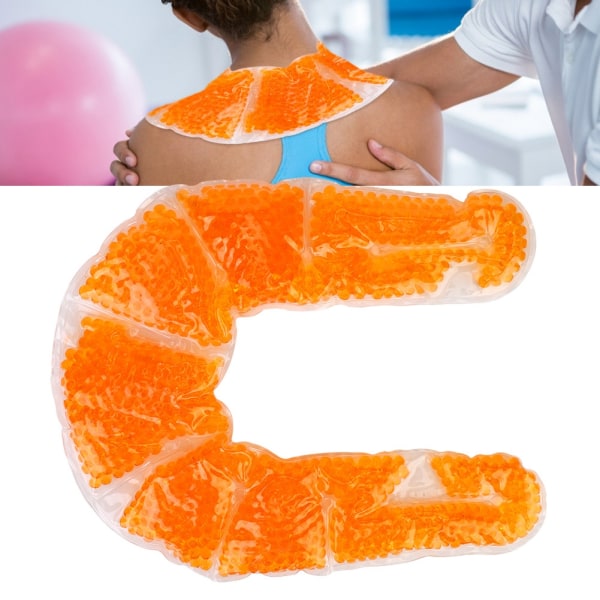 U-form axelnackterapi Gelpärla Ice Hot Amningssmärtkudde Kuddpaket