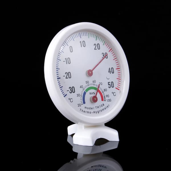 TH108 Analog Inomhus Temperatur Luftfuktighetsmätare Termometer Hygrometer -30~50°C H