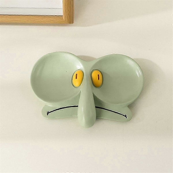 Sød Brilleholder Stand kompatibel med Skrivebord, Audit, Squidward Edition Sjov Solbrilleholder Stand & Smykker