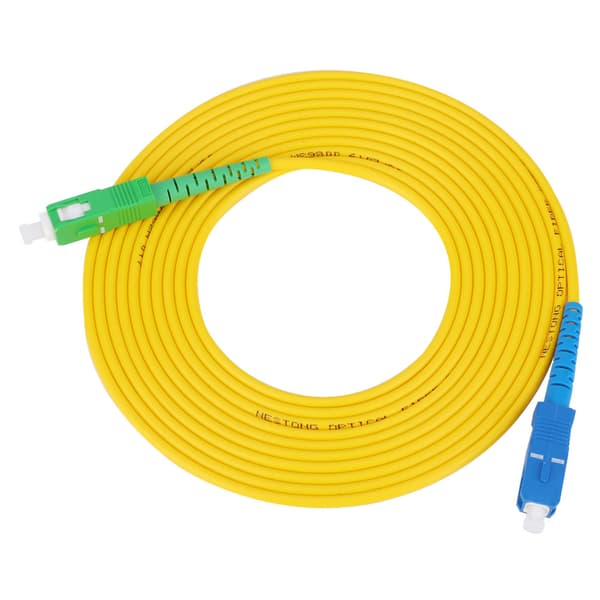 2 stk 3 meter Sc APC-Sc UPC enkeltmodus optisk fiber patchkabel fiberjumper