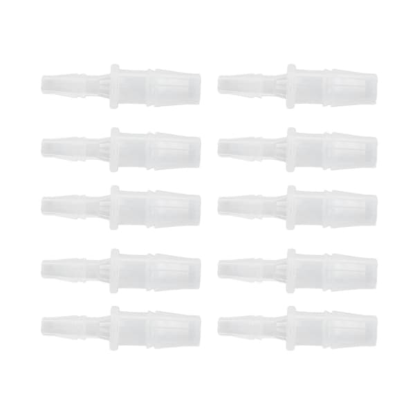 10 stk. Slangefittingsreduktion PP Akvarie Luftpumpeadapter til silikoneslangeforbindelse 4.8-7.9