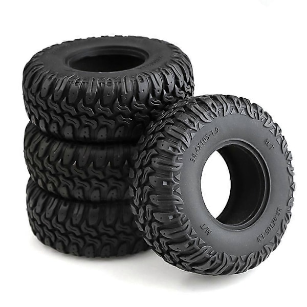 4 KPL 105MM 1.9 Kumirenkaat Pyöränrenkaat 1/10 RC Crawler -autoihin