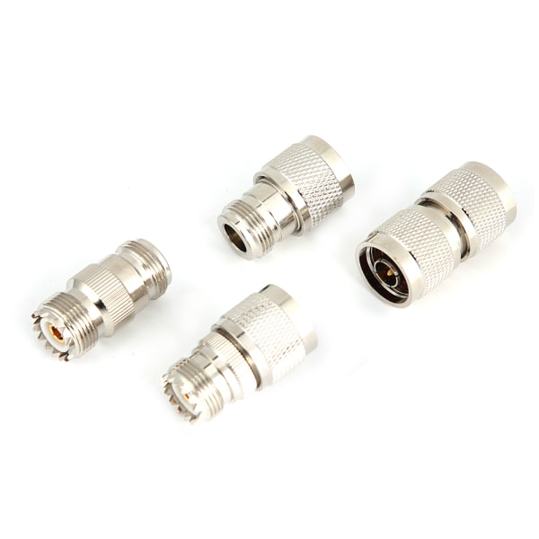 4 stk M til N RF messing 50 ohm koaksial koncentrisk adapter konnektorsæt
