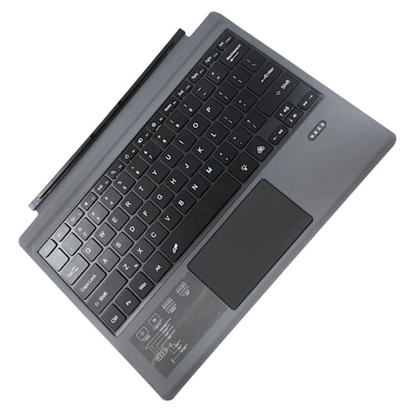 Langaton Bluetooth näppäimistö Surface Pro 7 7+:lle Pro6 Pro5 Pro4 Pro3 kosketuslevyllä ladattavalla akulla erittäin ohut näppäimistö