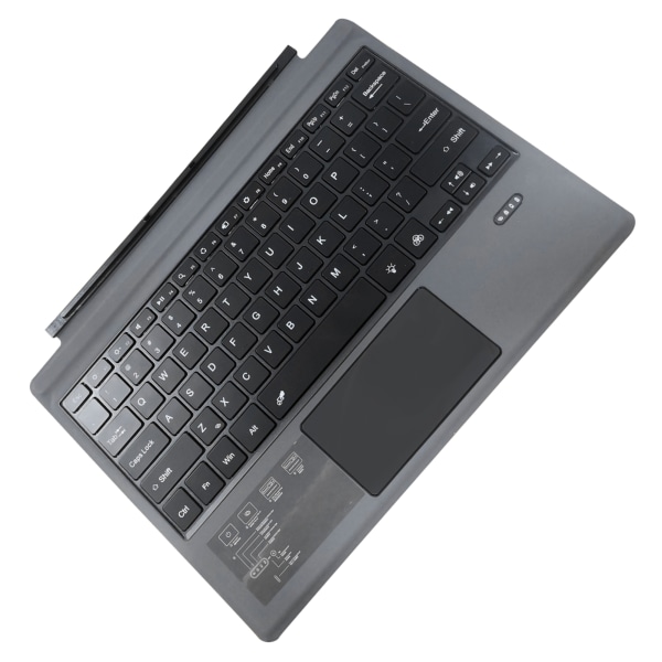 Trådløst Bluetooth-tastatur for Surface Pro 7 7+ Pro6 Pro5 Pro4 Pro3 med Touchpad oppladbart batteri Ultratynt tastatur