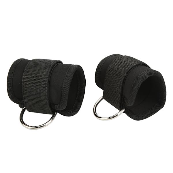 2 kpl / set Säädettävät pehmustetut nilkan ranneke hihansuut Double D Rings Gym nilkkahihnat jalkojen pidennyksille