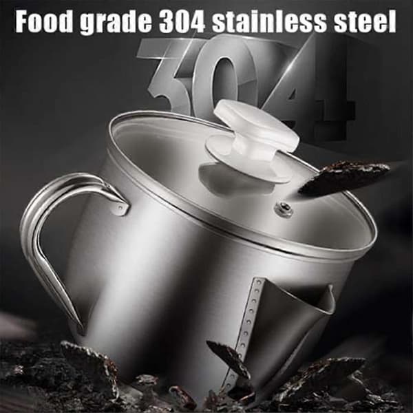 Oljeseparatorskål i rustfritt stål Oljesuppe-separatorgryte for å redusere fettinntaket for sunn matlaging Default