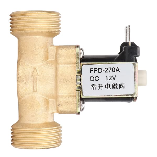 G3/4\" Normalt Åpen Messing Solenoid Elektromagnetisk Ventil Vanninntaksbryter (DC12V)