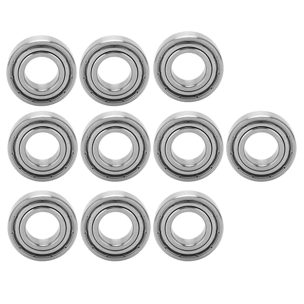 10 st Kullager Rostfritt Stål med 17 mm Innerdiameter Rullar Ersättning för Maskin