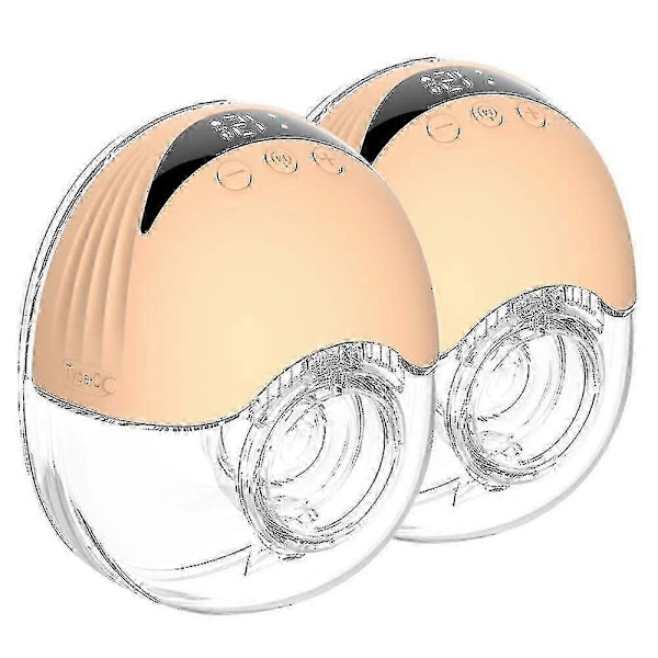 2 kpl Hands Free Rintapumppu Puettava Sähköinen Rintapumppu Kevyt Led-näytöllä 4 Tilaa 12 -JRCL 1-Pakkaus pinkki