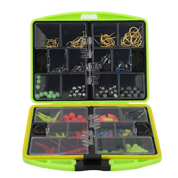 Fiske Agn Perler Bait Jig Hook Swivels Takler Sett Med Boks for Havfiske