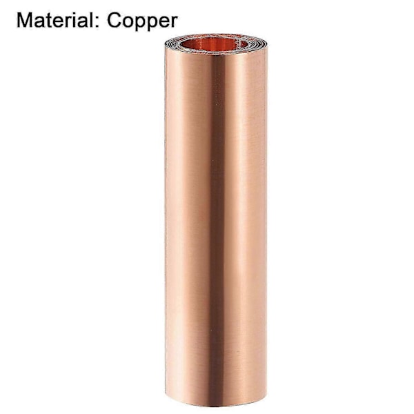 Kuparilevy, metallifoliolevy 1000mm x 100mm x 0,01mm