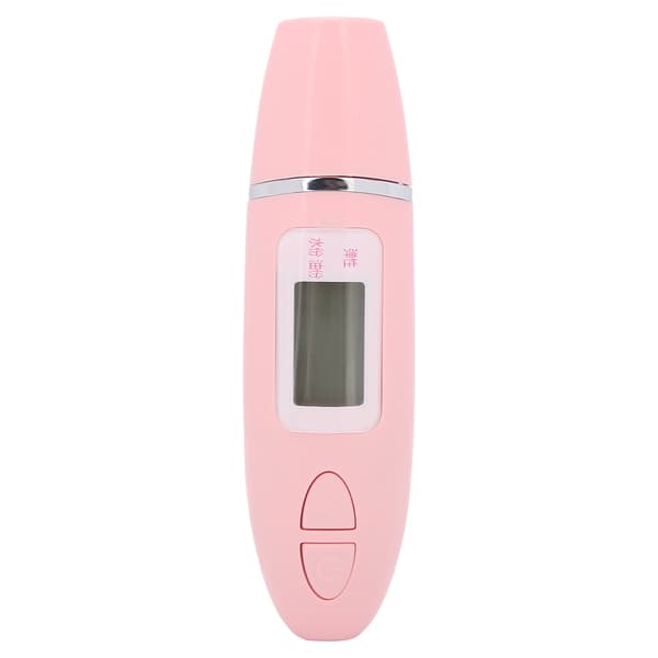 Multifunktionell hudfuktighetstestare LCD-display Ansiktshud Vattenoljesensoranalysator Rosa