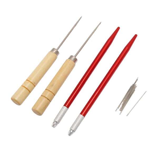 2 stk dukkehår-rotningsholdere med 10 stk 0,6 mm nåler DIY dukkehår-rotverktøy med syl