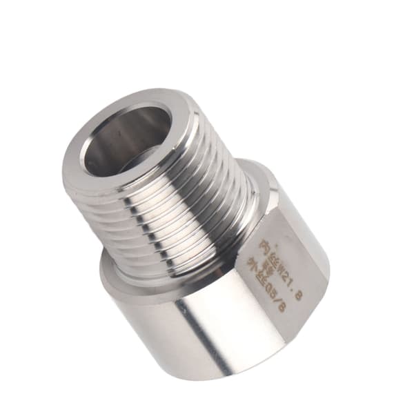 CO2 Regulator Adapter Cylinder Connector Converter til Akvarium Fisketank (W21.8 til G5/8)