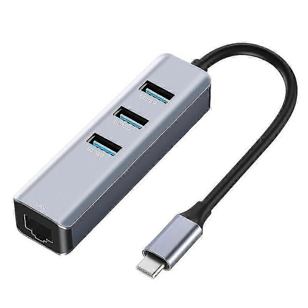 USB C - Ethernet -sovitin, RJ45 - USB C -yhteensopiva 3/Type-C Gigabit Ethernet LAN -verkkosovitin, yhteensopiva Pron kanssa