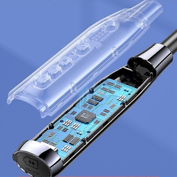 A12 Nakkemonteret Bluetooth 5.0 Headset Lang Standby Trådløst Plug-in Grafik Headset Semi-In-Ear