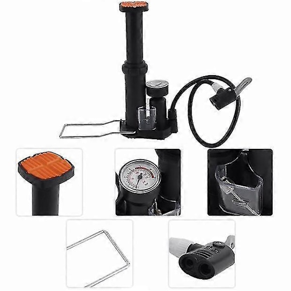 Cykelpump Fotdriven Mini Portabel Multifunktionell Pump Utomhus Cykling Uppblåsbar Däckreparation