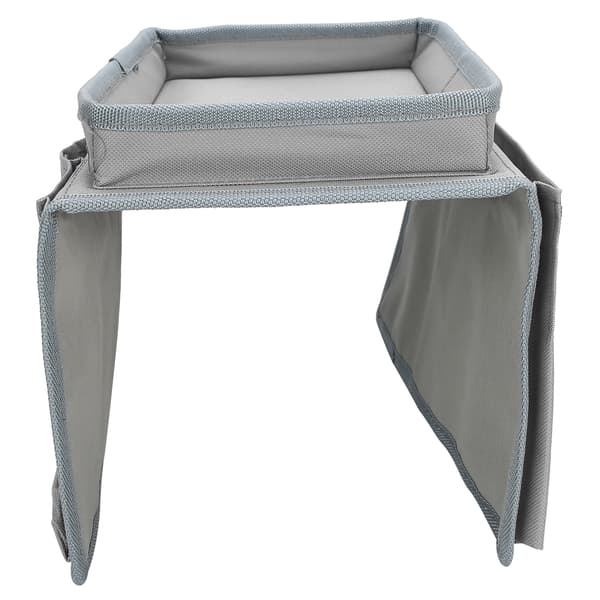 4 lommer sofa armlene TV fjernkontroll arrangør lenestol sofa bag med koppholderbrett grå