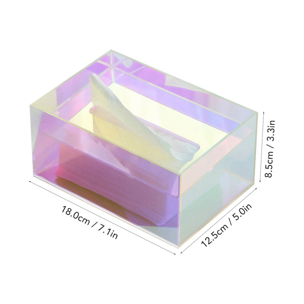 Servietboks Akryl Opbevaring Stor Kapacitet Servietboks til Badeværelse Stue