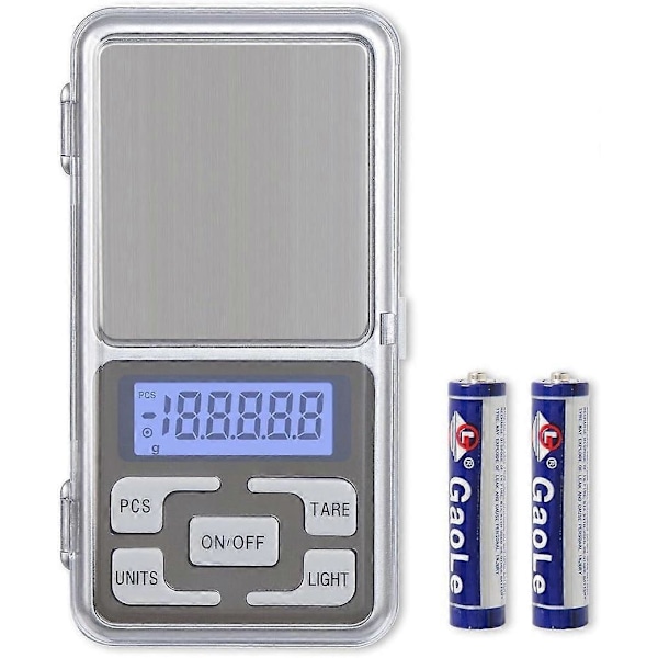2025 Ny Digital Lommevekt 200 x 0.01g, med Bakgrunnsbelyst LCD-skjerm, Mini Digital Vekt 200g for Smykker Mynter Omlasting og Kjøkkenvekt
