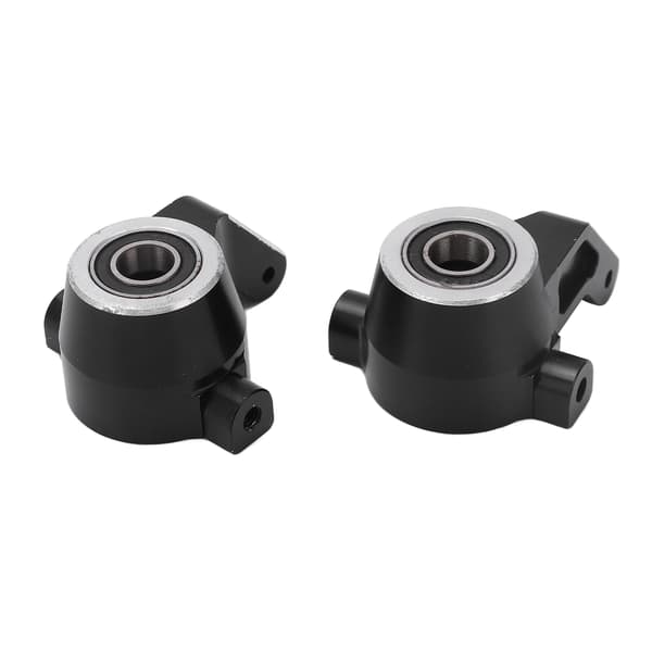 2 STK RC Styrekop Erstatning Aluminiumlegering Styrekop til Traxxas Sledge 1/8 Lastbil Sort
