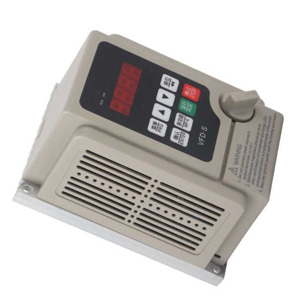 220V VFD frekvensomriktare enfasig ingång 3-fas utgångsfrekvensomvandlare0,75KW