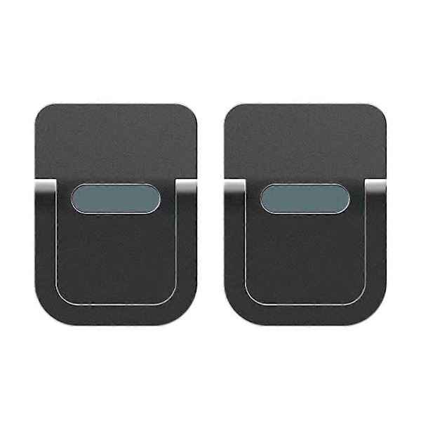 1 Par Osynliga Mini Ben för Laptop Aluminiumbas Svart