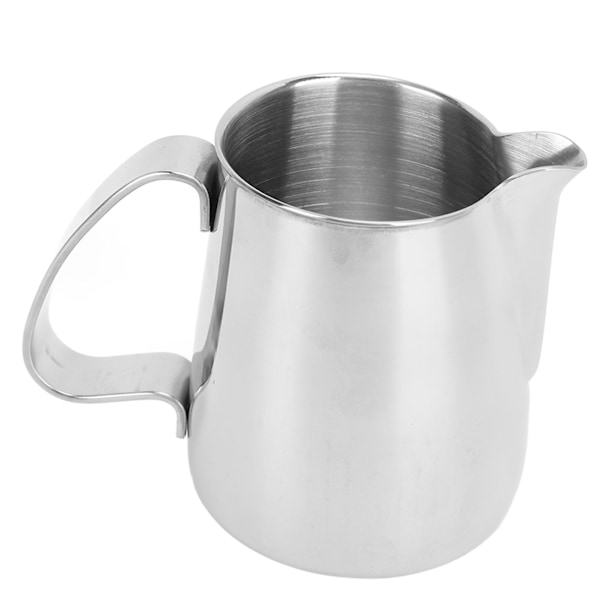 Skummende kopp 304 rustfritt stål dryppfri spiss tut integrert melkeskummer kopp kaffesteaming mugge 350ml