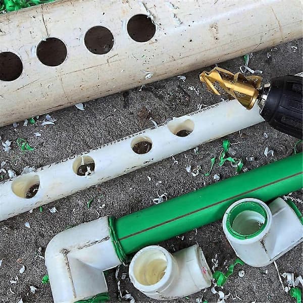 3pcs 20/25/32mm Step Drill Bit with Limiting Swivel Groove PPR Lifting Cone Drill for Water Pipe Reaming