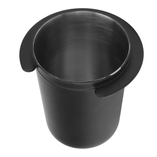 Kaffedoseringskopp i rustfritt stål Universal svart pulverfeste for kaffemaskin 51 mm