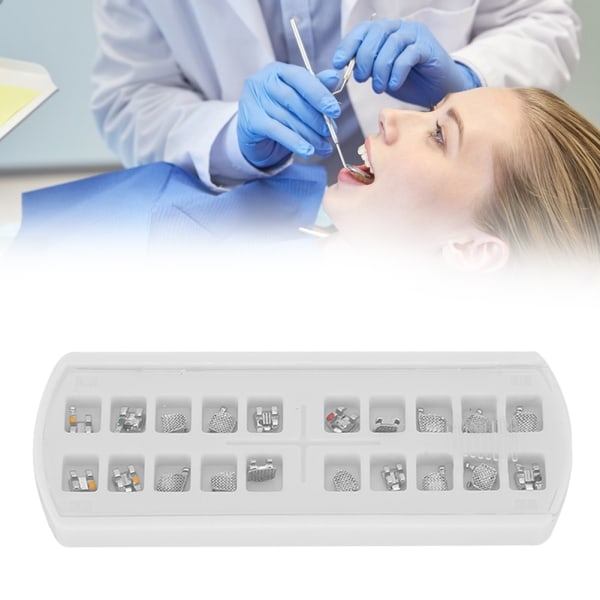 Dental ortodontiske metalbeslag seler MINI 0.022 3-4-5 kroge tandtilbehør