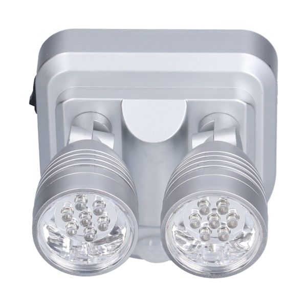 Justerbar sensorlampa Dubbelhuvud Infraröd Induktion Rörelsesensor Lampa LED Nattlampa