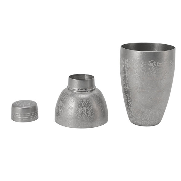 Boston Cocktail Shaker 304 Rustfritt Stål Bartending Mikser Shaker Bar Vinkopp for Bartender Amerikansk Utskåret
