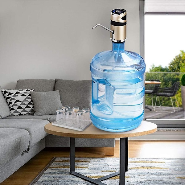 5 Gallons Vattenkylare Bärbar Elektrisk Pump med Barnsäkerhet USB Laddning för Säkert Dricksvatten