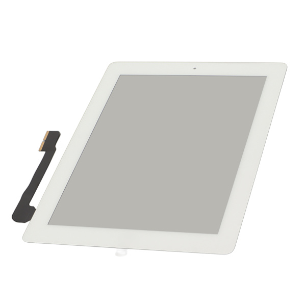 Pekskärmspanel Vit Enkel installation Härdat glas Känslig LCD-pekplatta Skärmpanel för IOS-surfplatta 3 4
